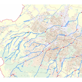 Cross profiles of rivers
